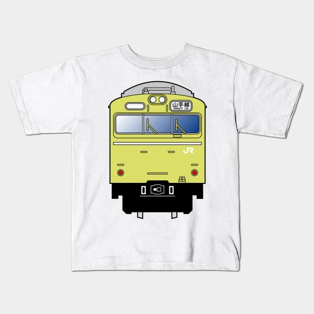 Tokyo Yamanote Line Train - 103 series Kids T-Shirt by conform